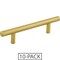 Elements 96 mm Center-to-Center Brushed Gold Naples Cabinet Bar Pull,  156BG-10 - alternate 1